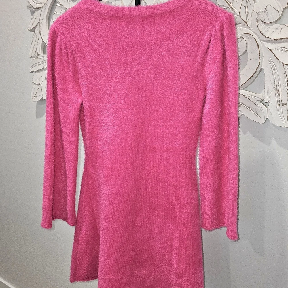 Chelsea & Violet Fuzzy Soft Pink Girls Dress Size 4 & 14